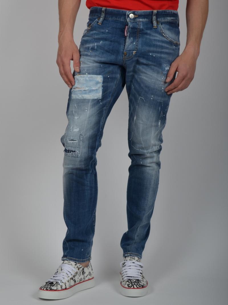 DSQUARED2   16CM SEXY TWIST STRECH DENIM JEANS