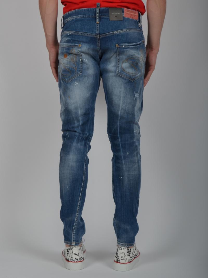 DSQUARED2   16CM SEXY TWIST STRECH DENIM JEANS