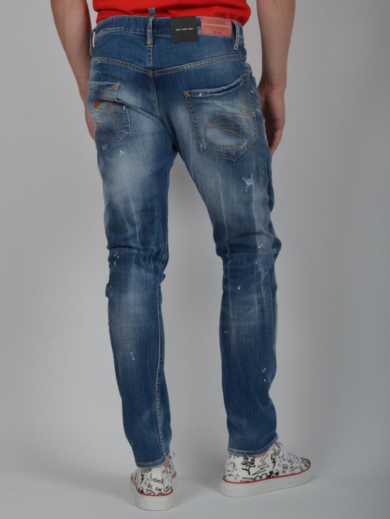 DSQUARED2   16CM SEXY TWIST STRECH DENIM JEANS