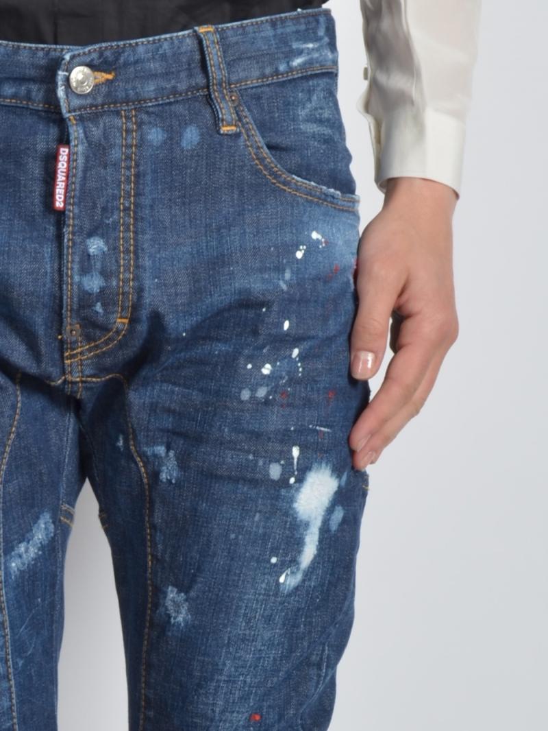 DSQUARED2 17CM TIDY BIKER DENIM JEANS