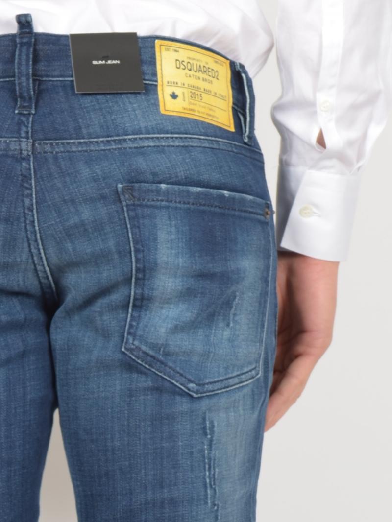 DSQUARED2  18CM SLIM JEAN  DENIM JEANS