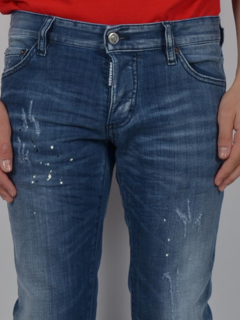 DSQUARED2  18CM SLIM JEAN  DENIM JEANS