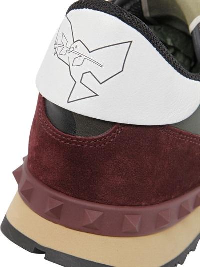 VALENTINO ROCKSTUD CAMOUFLAGE CANVAS & LEATHER