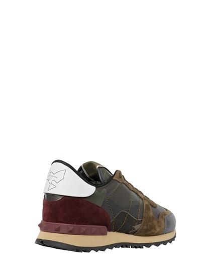 VALENTINO ROCKSTUD CAMOUFLAGE CANVAS & LEATHER