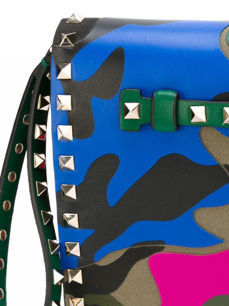 VALENTINO 'Rockstud' camouflage clutch