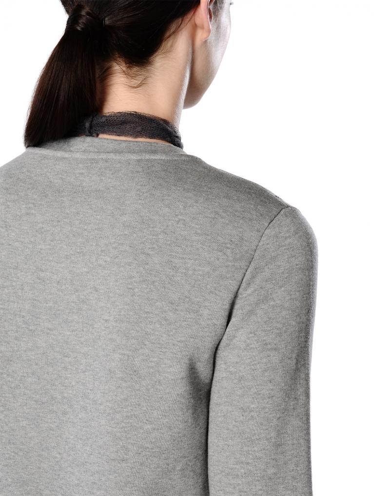 RED VALENTINO Circus embroidered maxi sweatshirt with tulle flounce