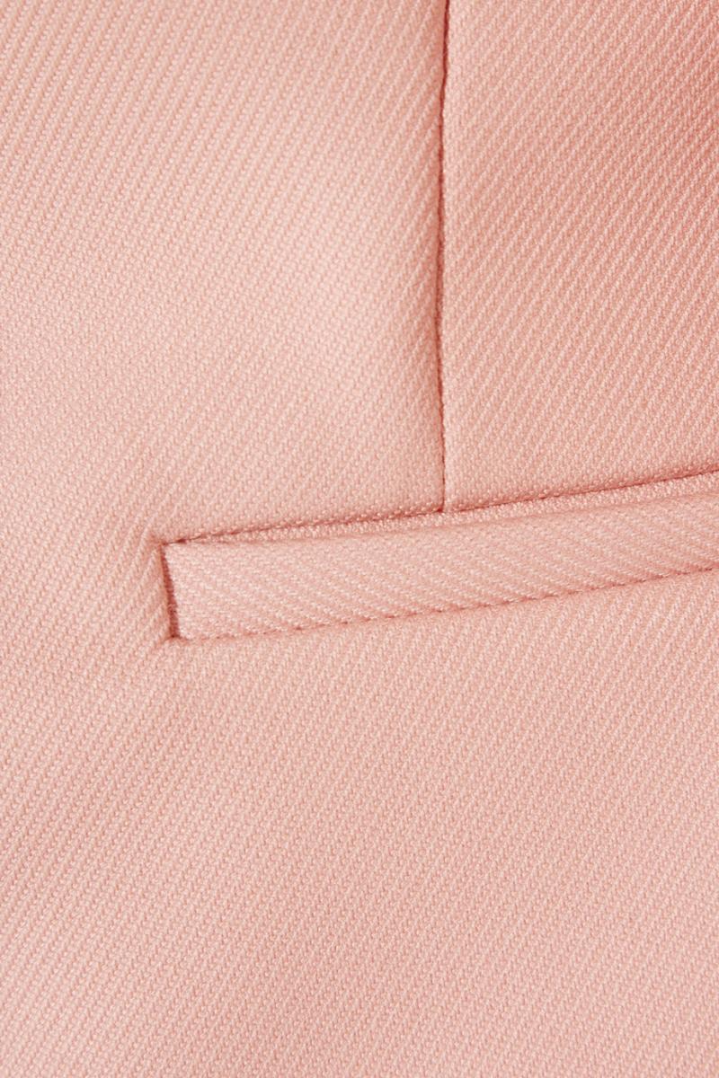 RED VALENTINO Cropped scalloped stretch-twill jacket