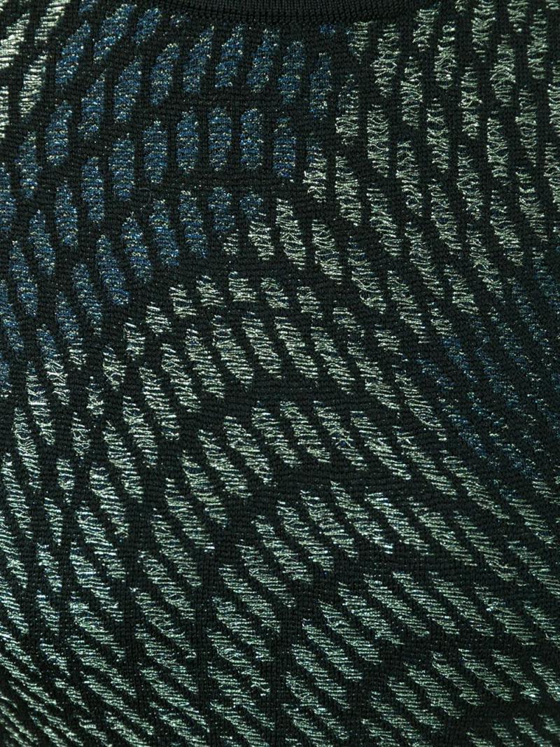 M MISSONI SHORT ABSTRACT LUREX DRESS