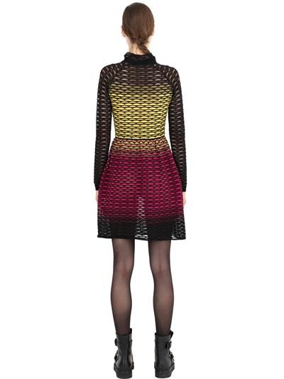 M MISSONI two-tone crochet dress