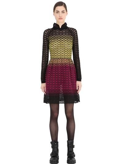 M MISSONI two-tone crochet dress
