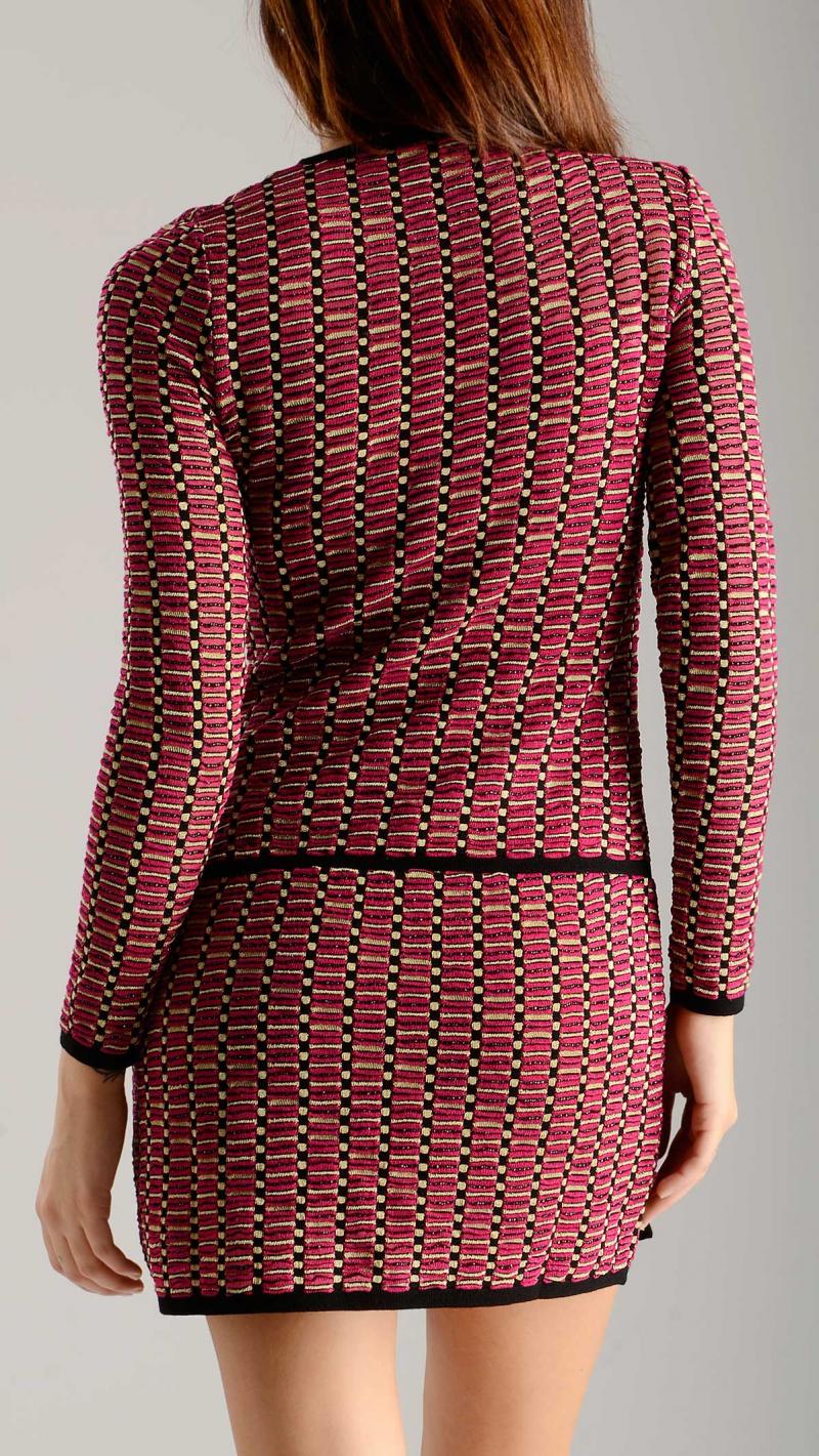 M MISSONI geometric knit dress
