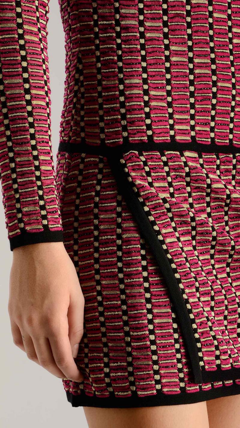 M MISSONI geometric knit dress