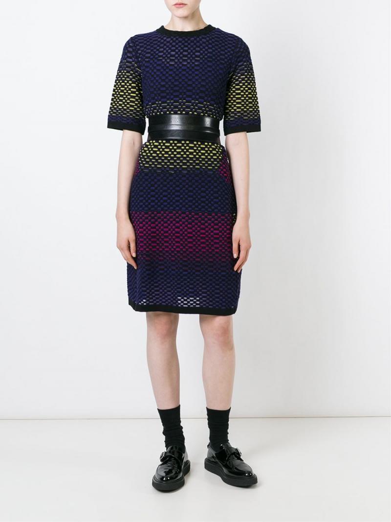 M MISSONI patterned knitted dress