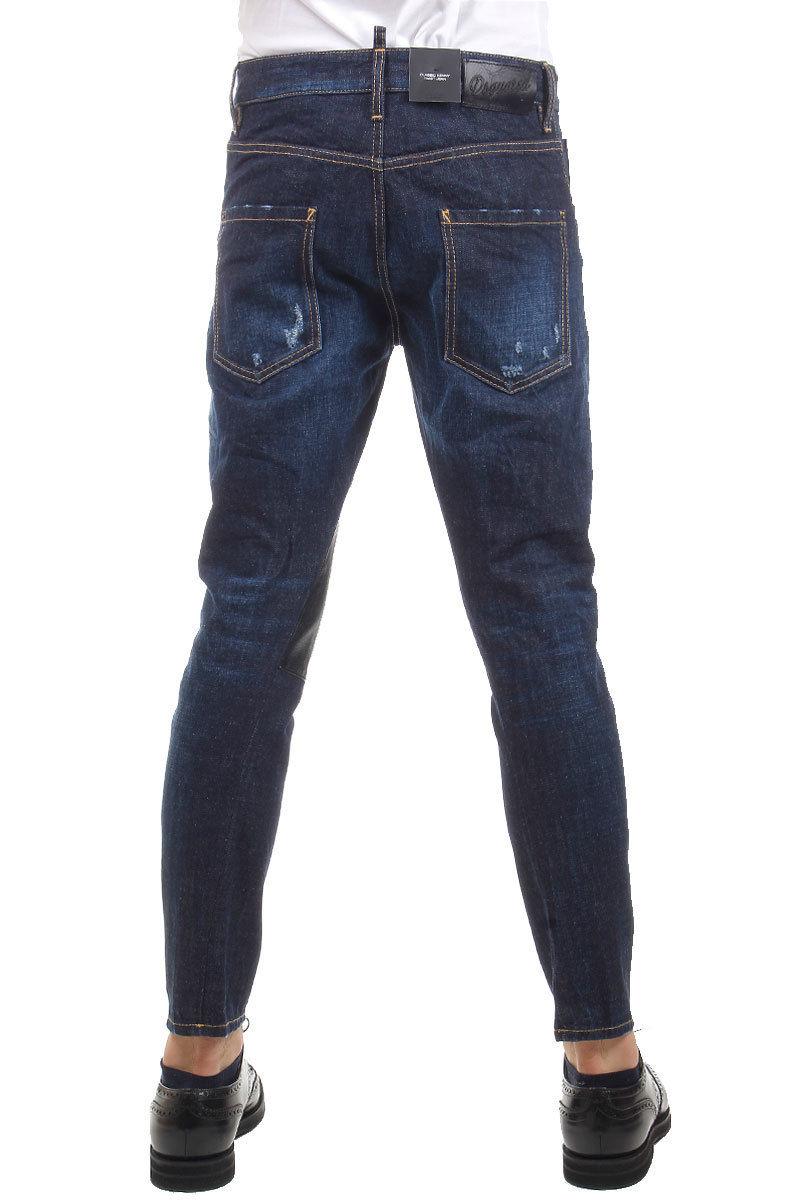 DSQUARED2  JEANS 17.5CM  Vintage-effect Denim "CLASSIC KENNY TWIST" Jeans