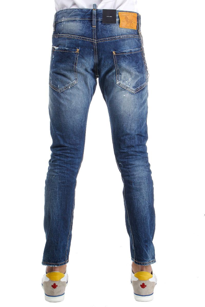 DSQUARED2 16.5CM M. BUBLE  DENIM JEANS