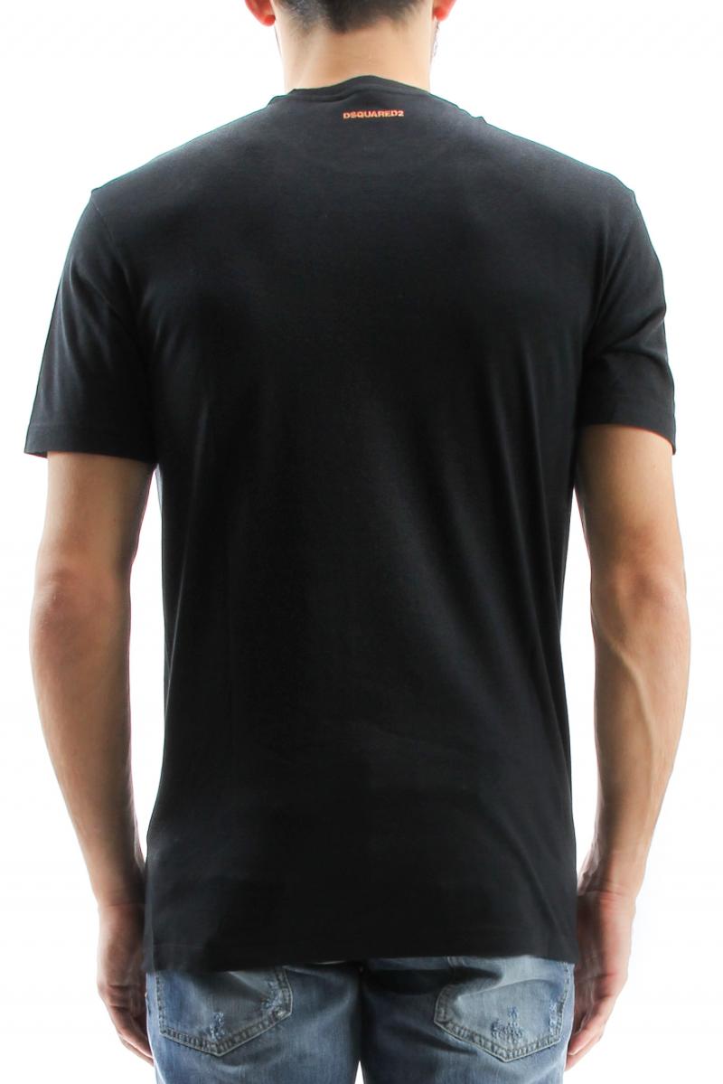 DSQUARED2 T-SHIRT New Loose fit t-shirt with tiki print