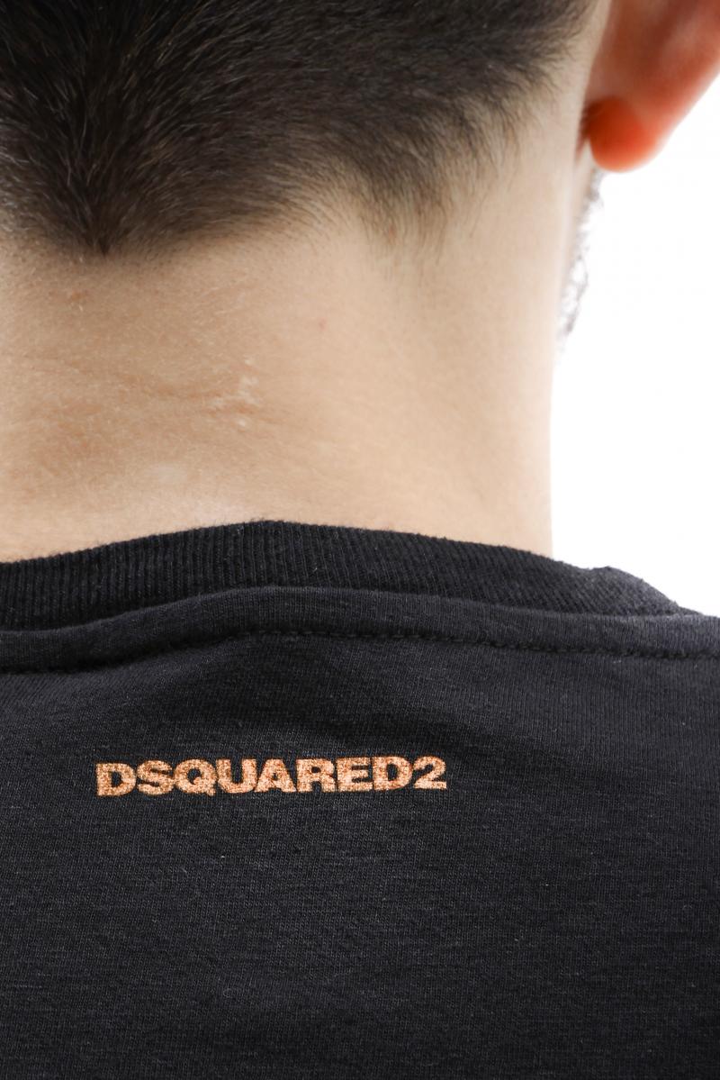 DSQUARED2 T-SHIRT New Loose fit t-shirt with tiki print