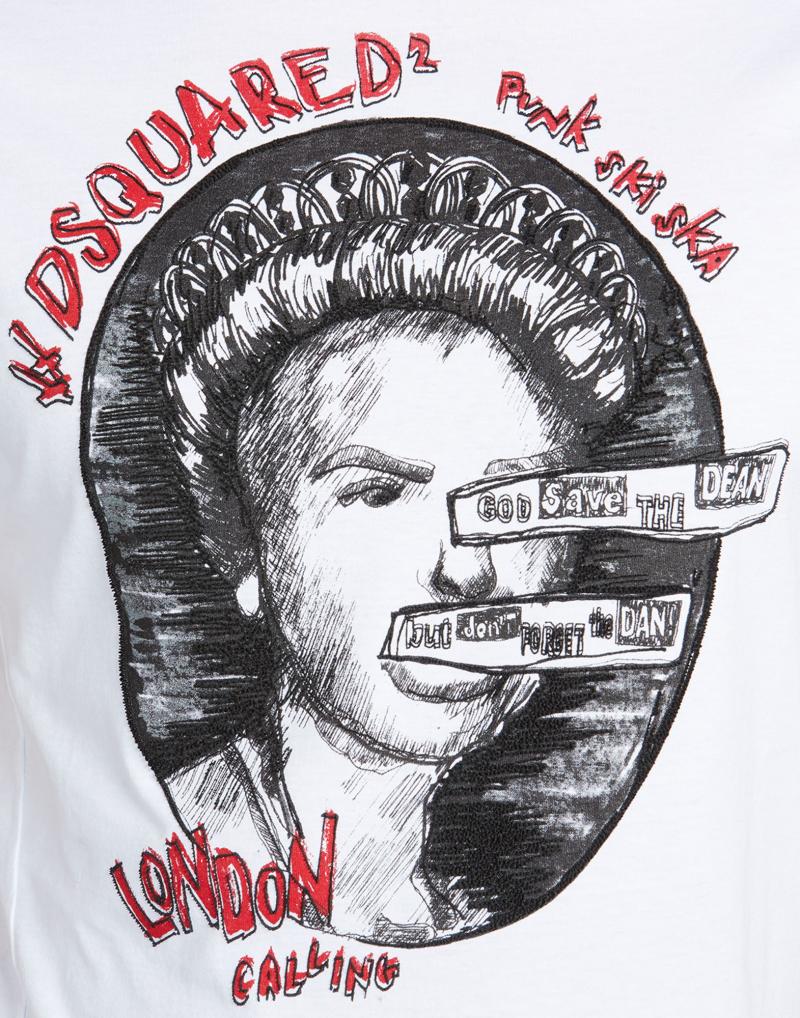 DSQUARED2  T-SHIRT Long Cool Twister Ripped T-shirt