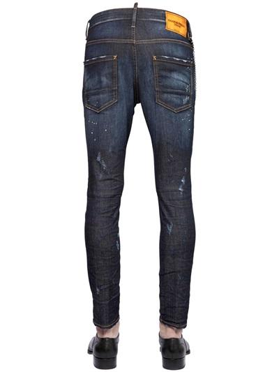 DSQUARED2 JEANS 16CM skater jean fit strech denim