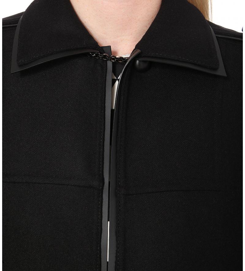 VALENTINO Wool and angora-blend cape