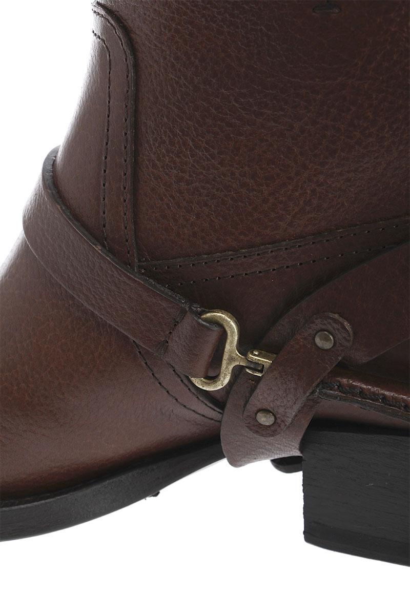 RALPH LAUREN bucled spur strap boots