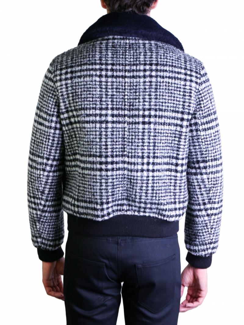 Carven black and white bomber
