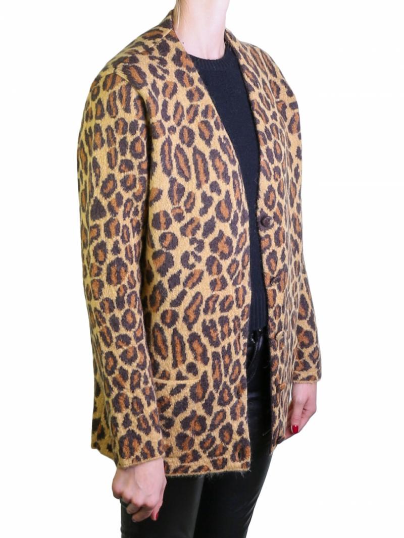 Saint Laurent animalier cardigan