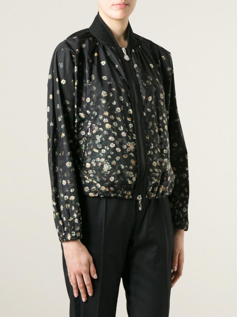 MONCLER ” LEPIC ” floral print windbreaker