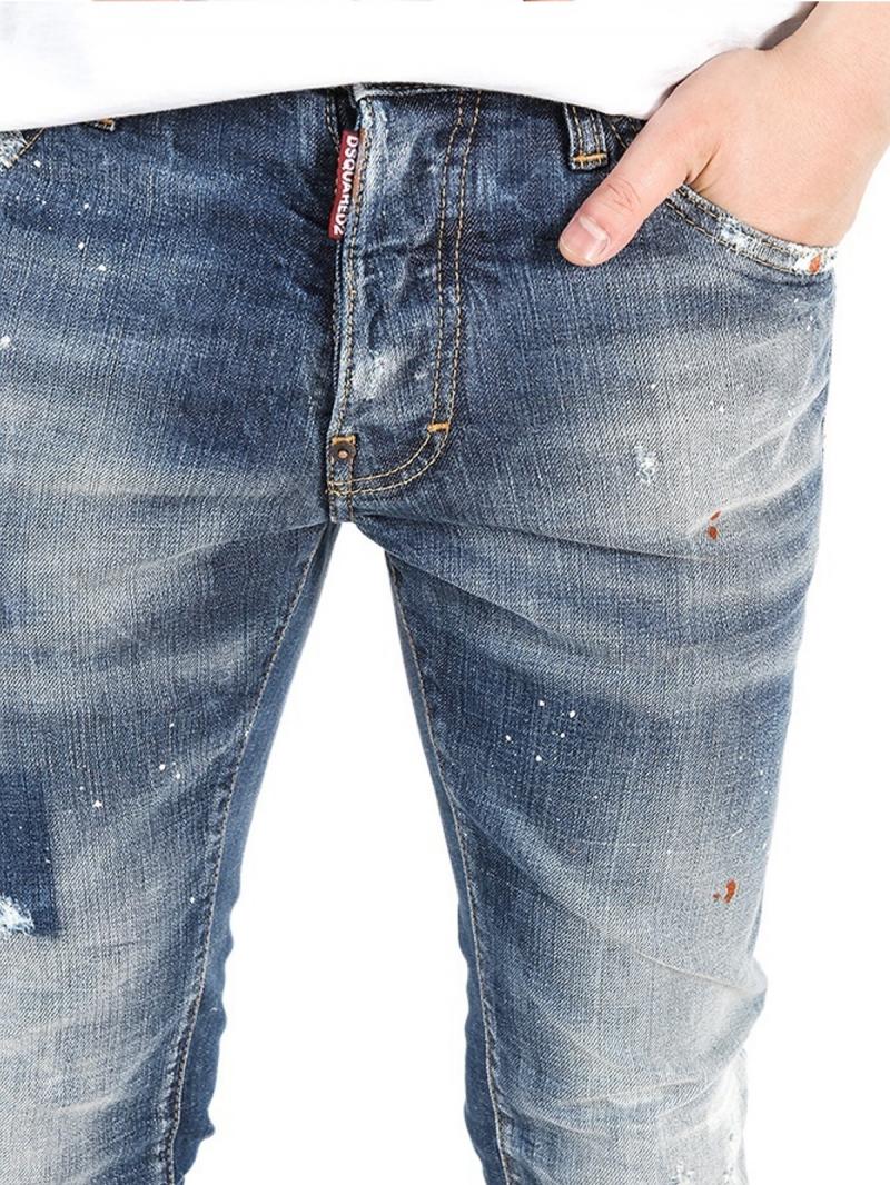 DSQUARED2 16.5CM COOL GUY Stretch Destroyed DENIM JEANS