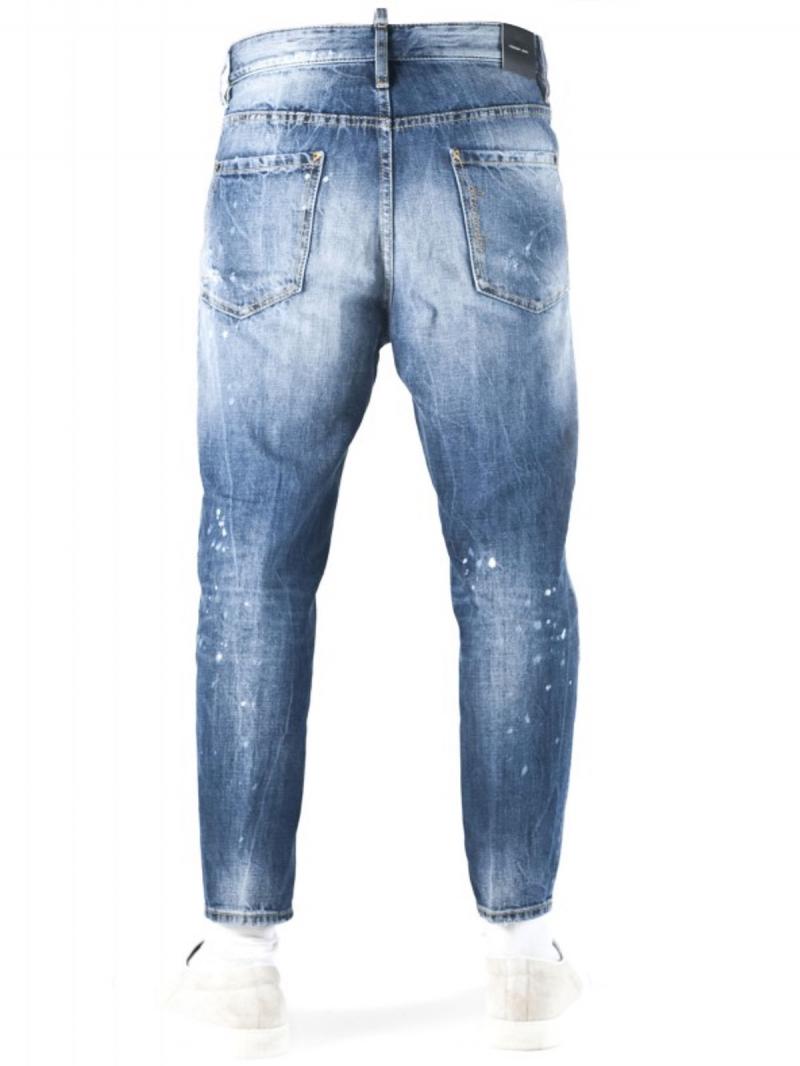 DSQUARED2 HOCKNEY COTTON DENIM JEANS