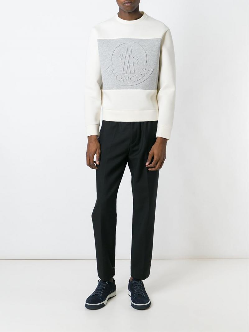 MONCLER raised logo sweatshirt