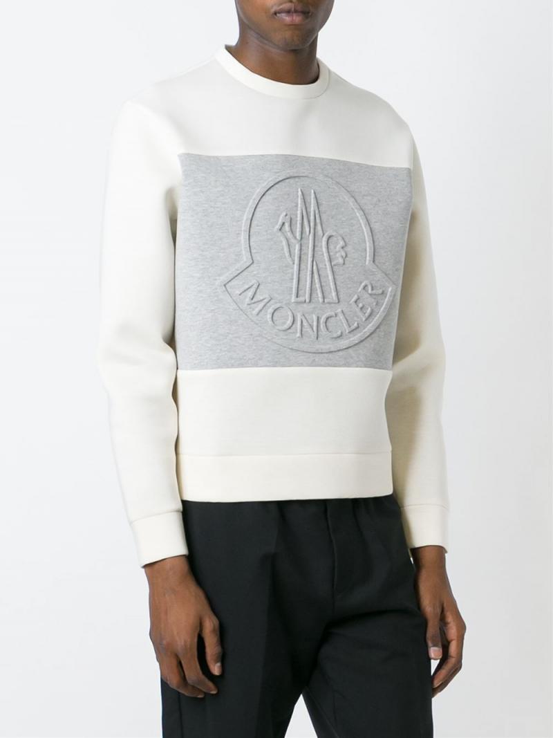 MONCLER raised logo sweatshirt