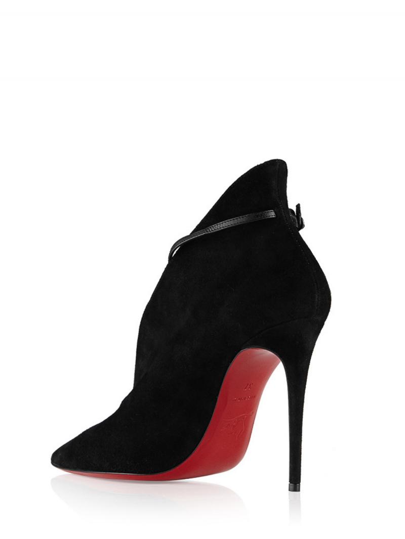CHRISTIAN LOUBOUTIN VAMPYDOLY 100 SUEDE KID