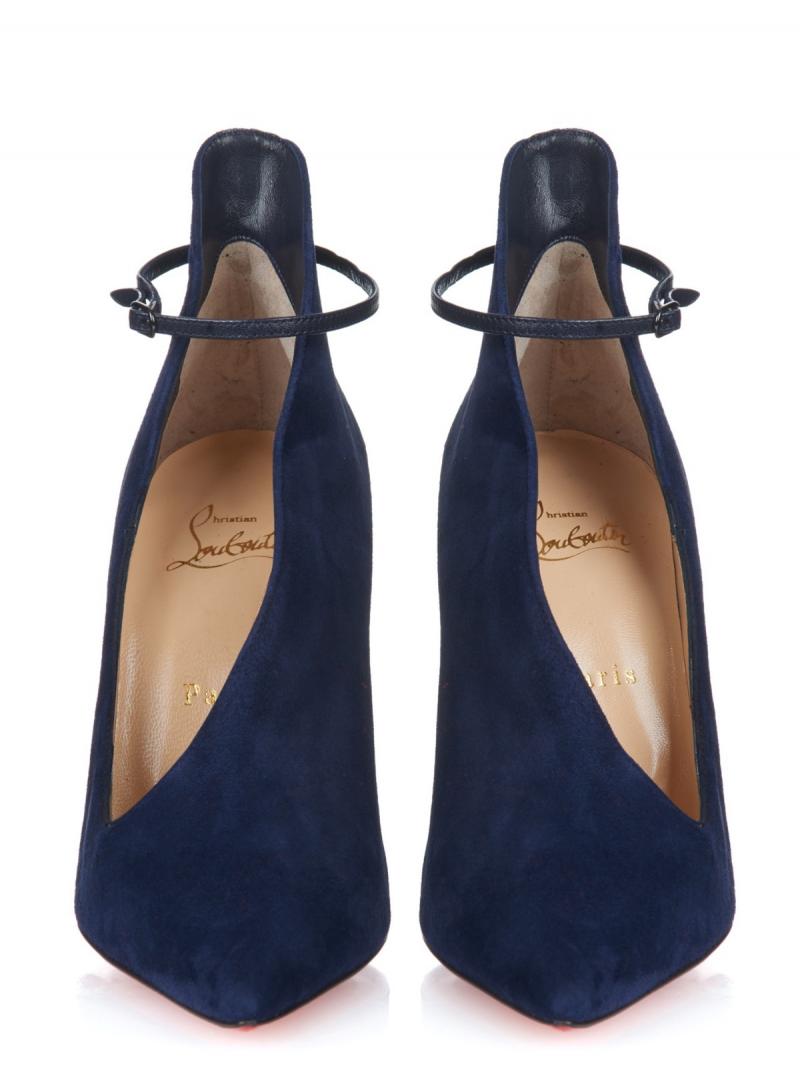 CHRISTIAN LOUBOUTIN VAMPYDOLY 100 SUEDE KID