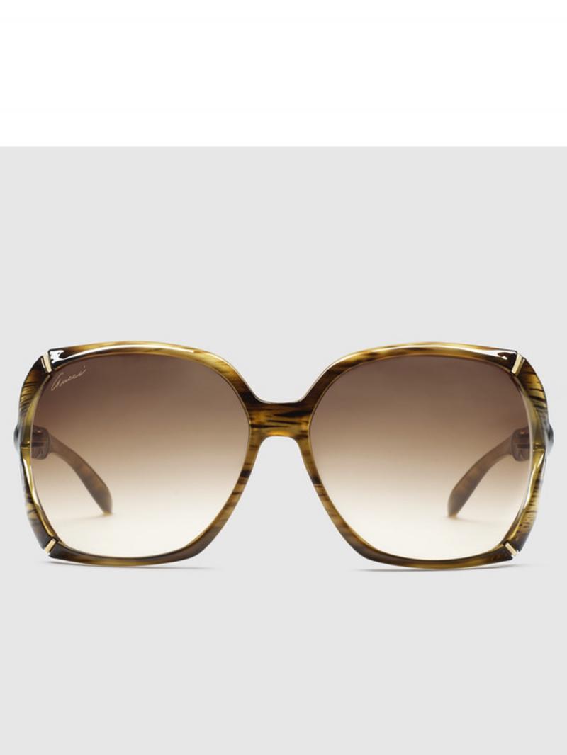 GUCCI Square sunglasses with bamboo effect