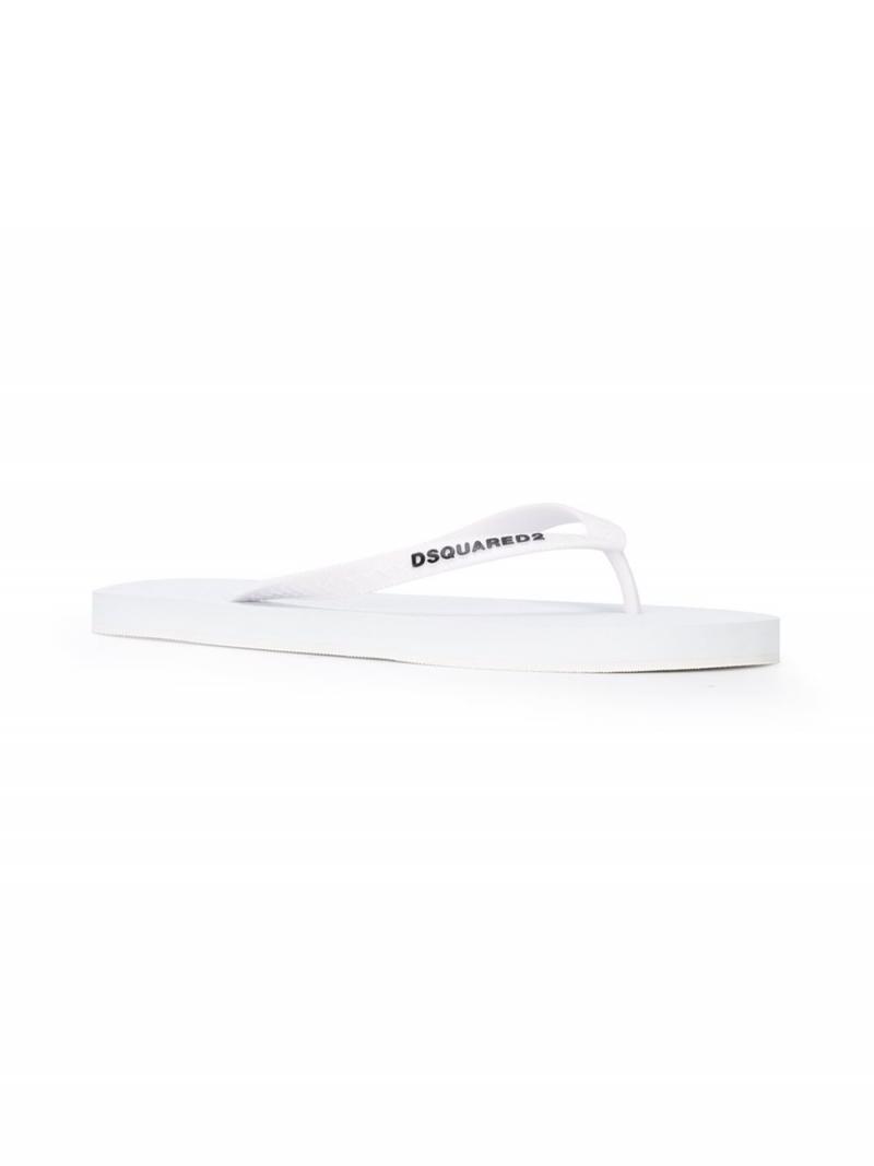 DSQUARED2 logo flip flops