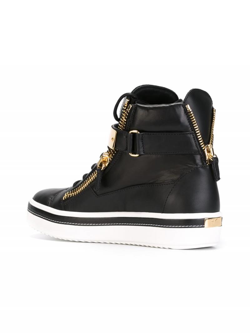 Giuseppe Zanotti Design zip detail hi-top sneakers