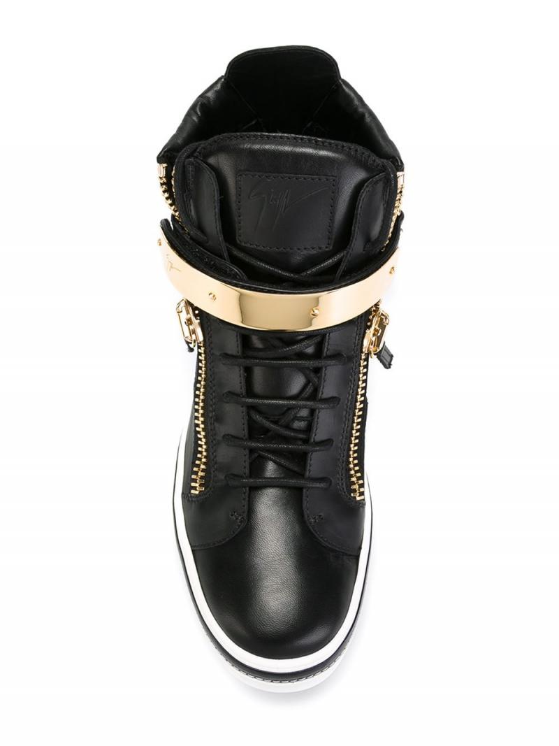Giuseppe Zanotti Design zip detail hi-top sneakers