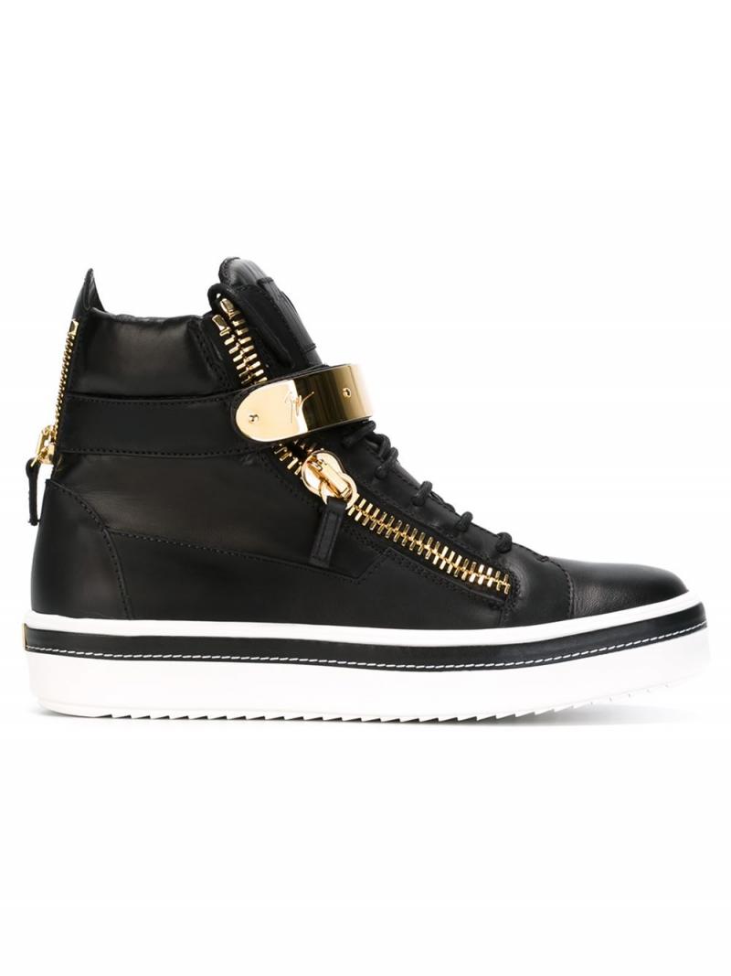 Giuseppe Zanotti Design zip detail hi-top sneakers