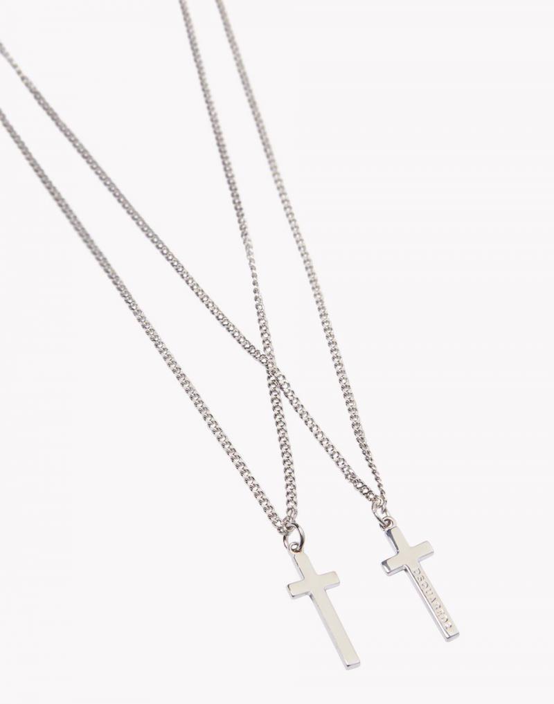 DSQUARED2 JESUS METALLO NECKLACE