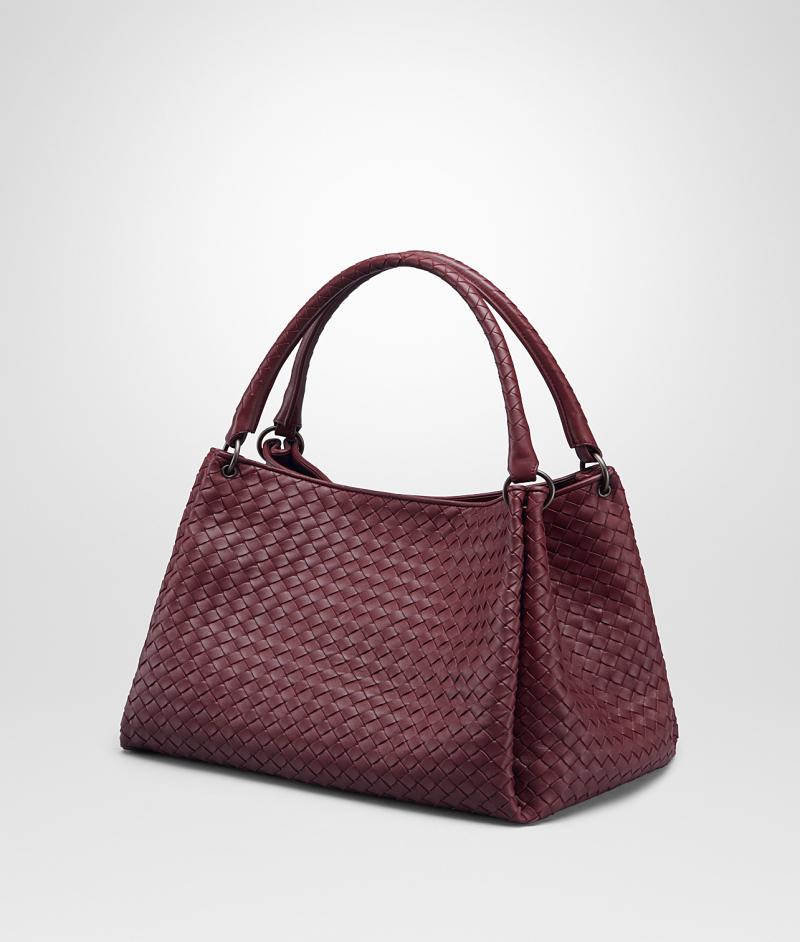 BOTTEGA VENETA MEDIUM PARACHUTE BAG IN BAROLO INTRECCIATO NAPPA