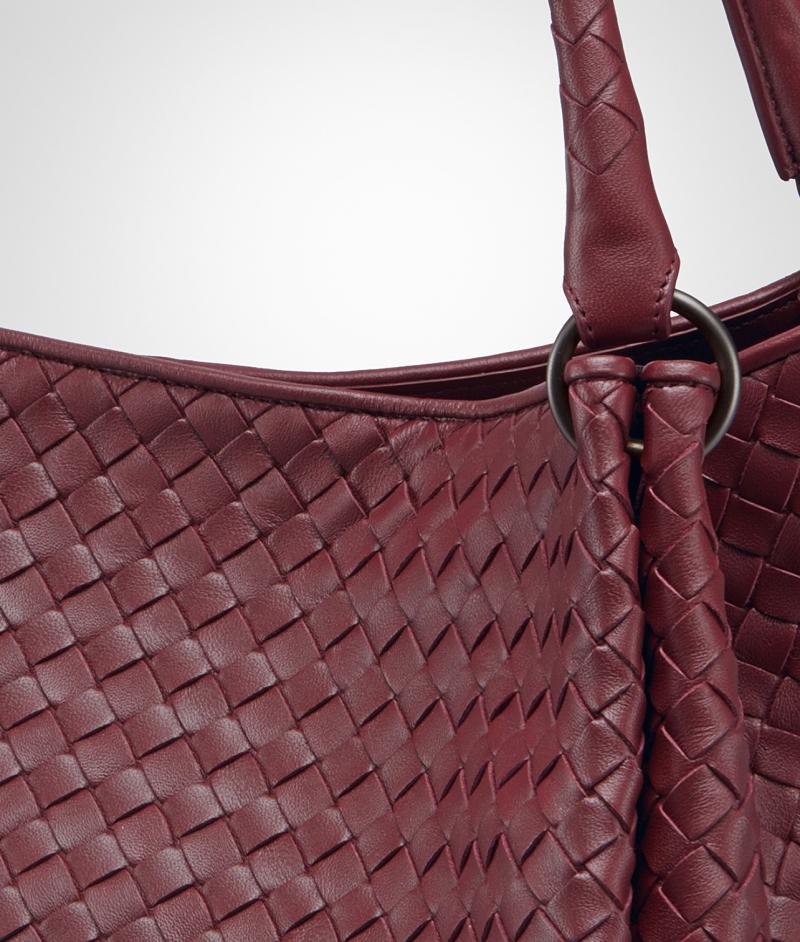 BOTTEGA VENETA MEDIUM PARACHUTE BAG IN BAROLO INTRECCIATO NAPPA