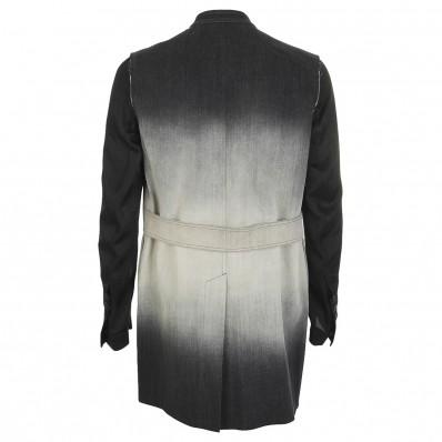 RICK OWENS cyclops runway degradé denim belted jacket