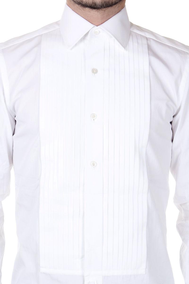 TOM FORD  Camicia in Popeline di Cotonew con Plastron