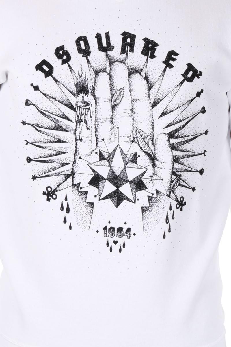 DSQUARED2  Hooded Printed Sweatshirt
