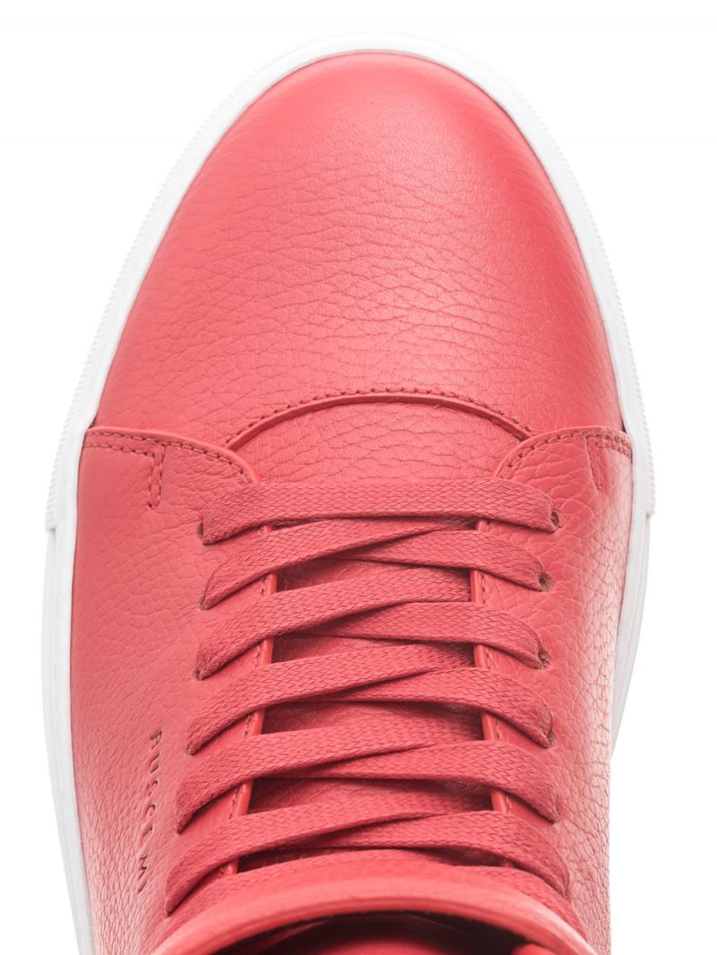 BUSCEMI 100MM Belt Red High-top leather sneakers