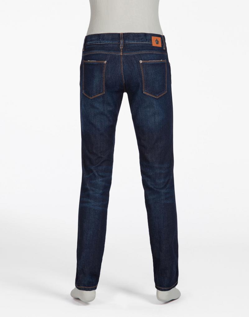 DOLCE&GABBANA GOLD 14 FIT JEANS WITH CROWN PATCH