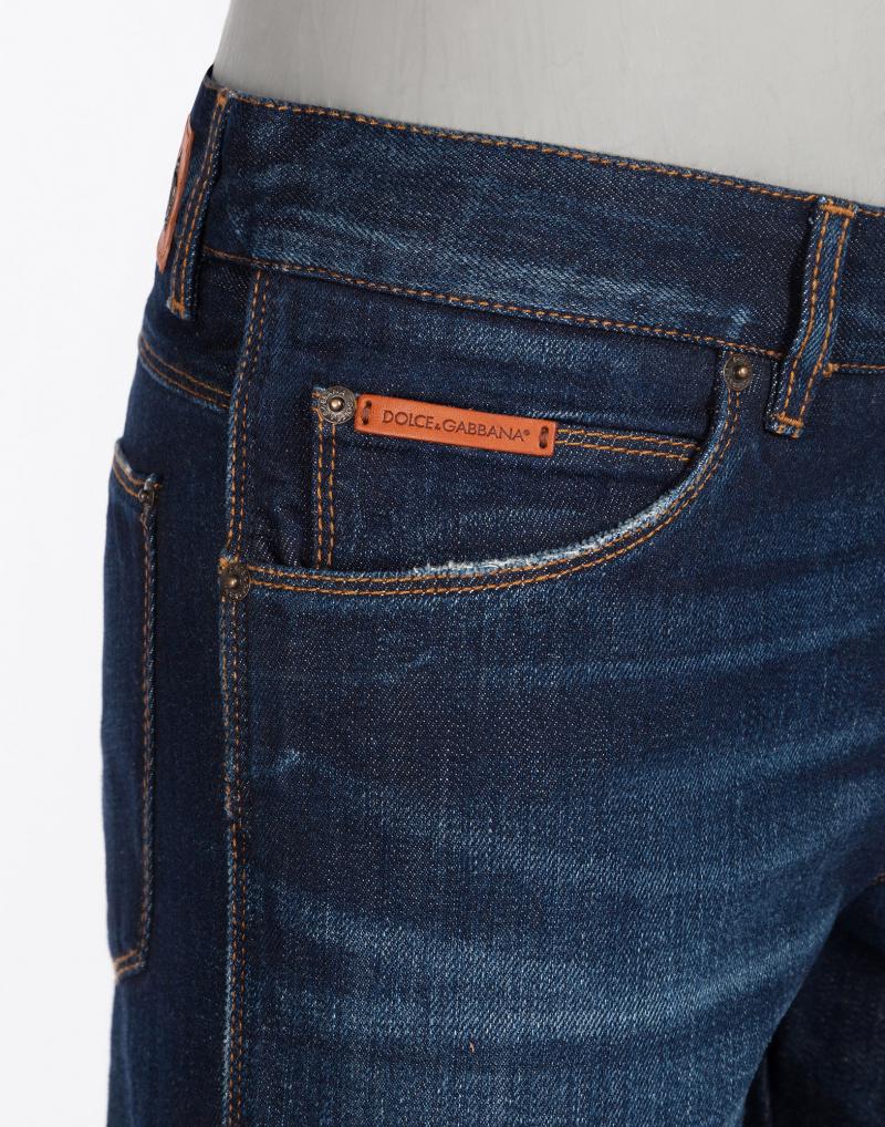 DOLCE&GABBANA GOLD 14 FIT JEANS WITH CROWN PATCH