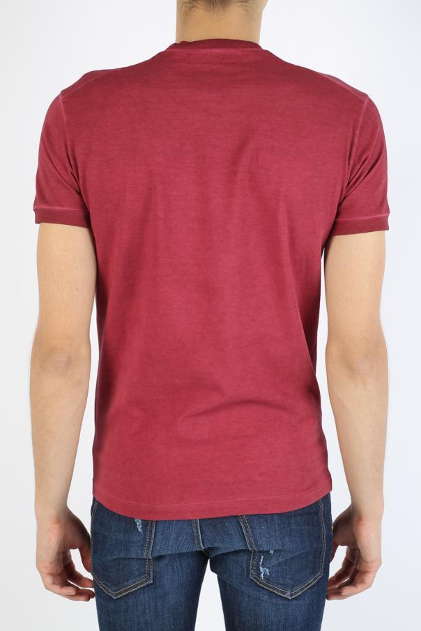 DSQUARED2 GEISHA PRINTED WASHED JERSEY T-SHIRT