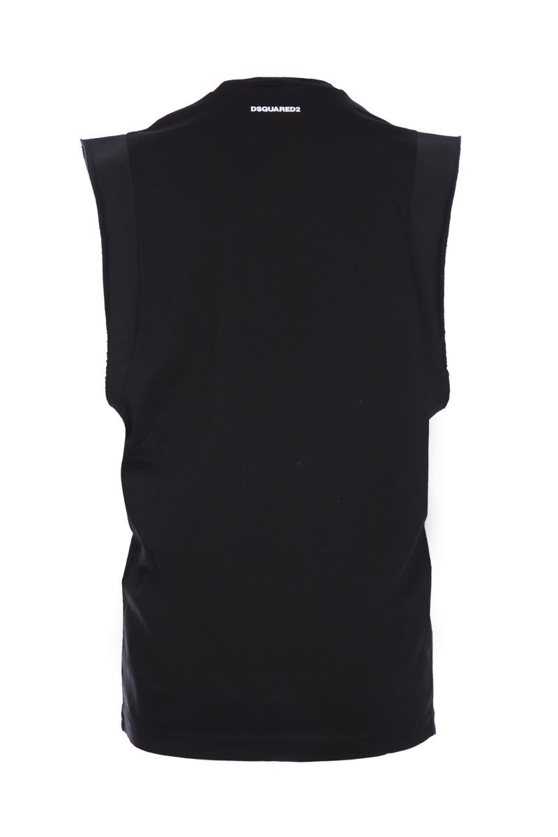 DSQUARED2 panther print sleeveless t-shirt